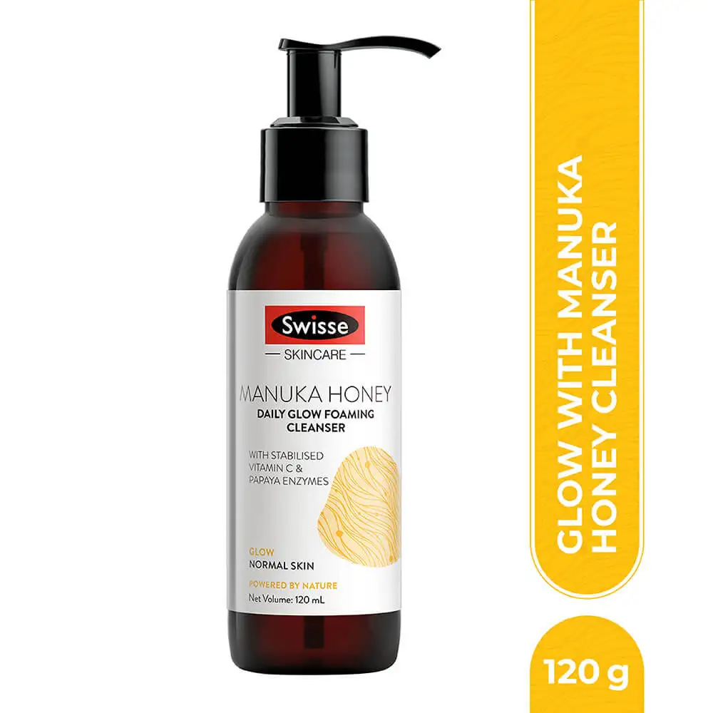 Swisse Skincare Manuka Honey Daily Glow Foaming Cleanser,  120 ml  for Normal Skin