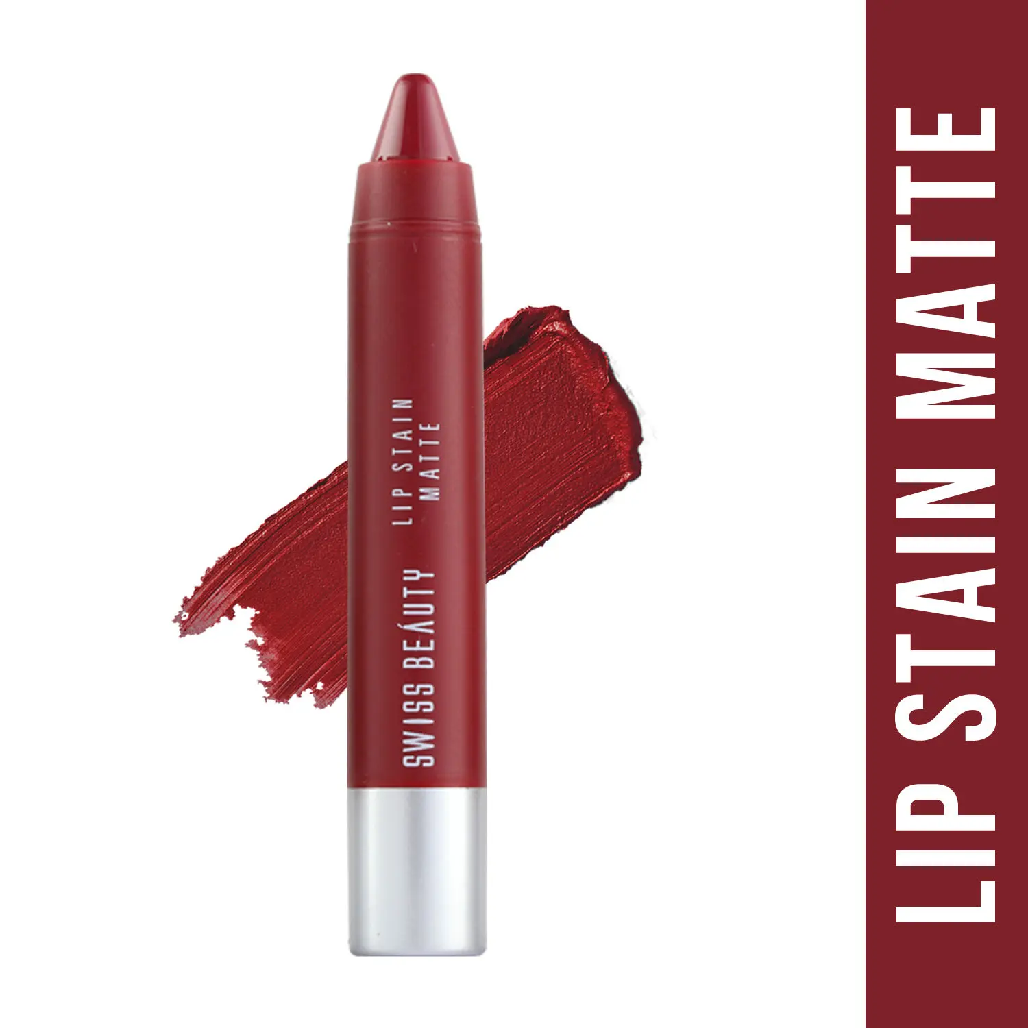 Swiss Beauty Lip Stain Matte Lipstick - Magic Maroon (3.4 g)