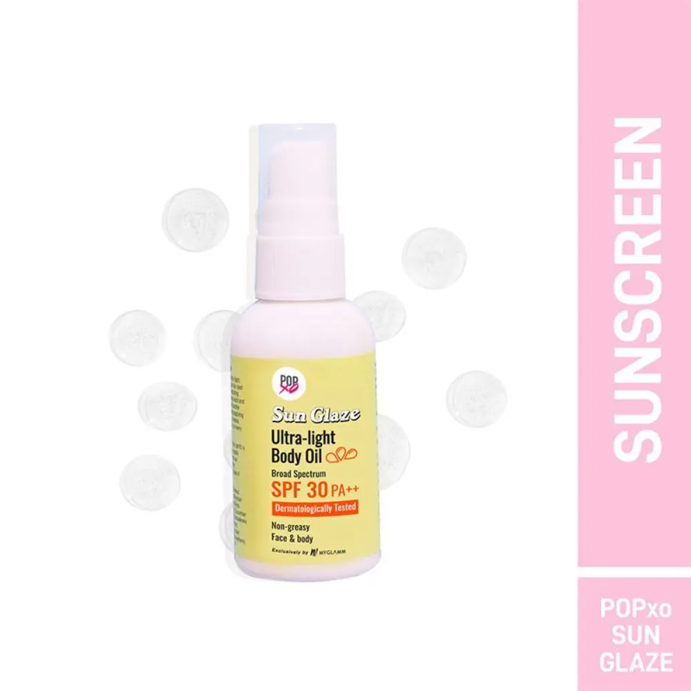 MyGlamm POPxo sun Glaze ultra-light body oil SPF 50-50gm