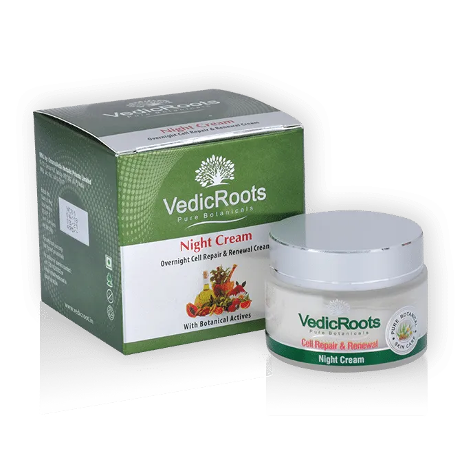 VedicRoots Night Cream Overnight Cell Repair & Renewal Cream