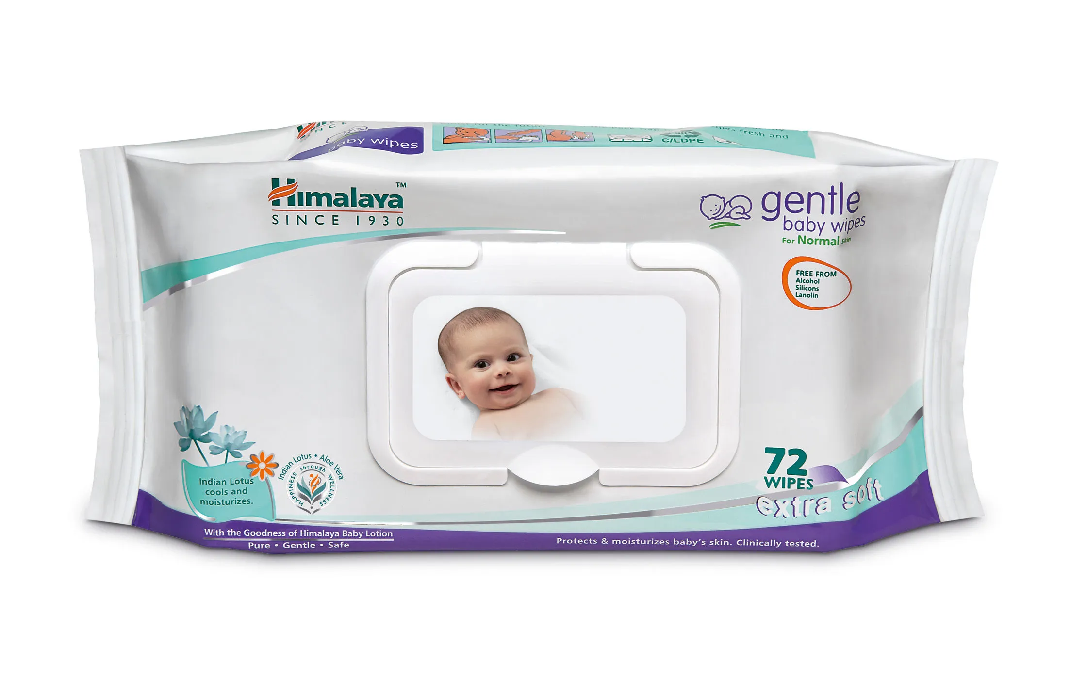 Himalaya Gentle Baby Wipes 72's