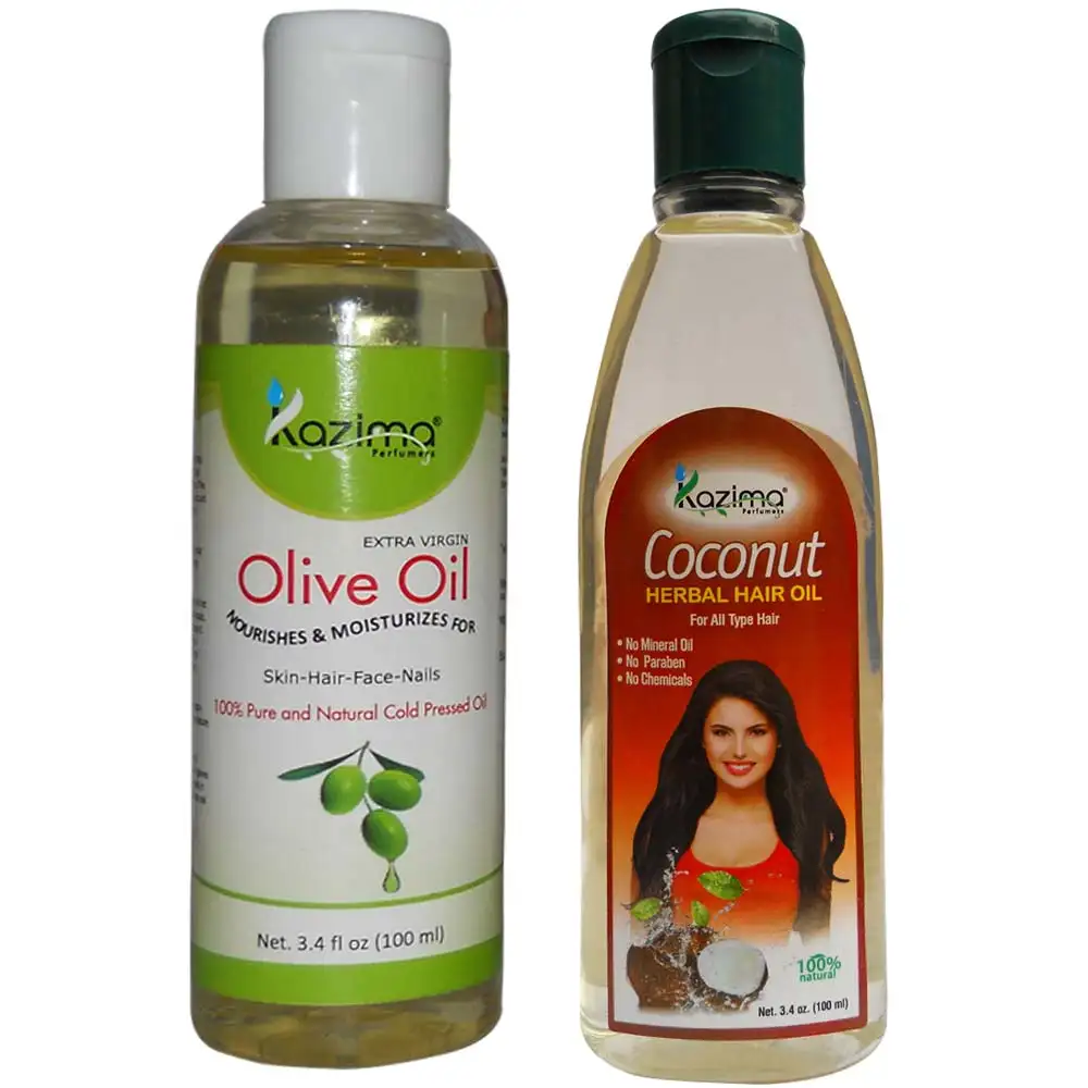 Kazima Olive & Coconut Oil (Each 100ml) Combo,  2 Piece(s)/Pack  All Type Hair & Skin