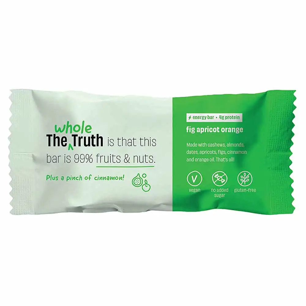 The Whole Truth Vegan Energy Bars,  6 bar(s)  Fig Apricot and Orange