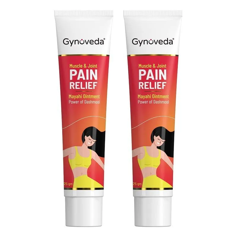 Gynoveda Muscle & Joint Pain Relief Mayahi Ointment, Fast Absorbing, Non Greasy - Pack of 2