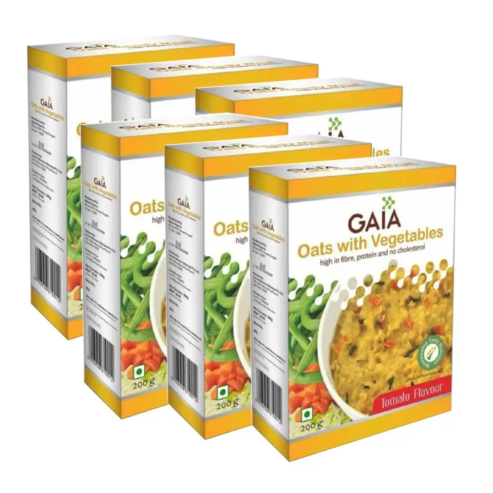 GAIA Oats with Vegetables (Pack of 6),  Tomato  200 g