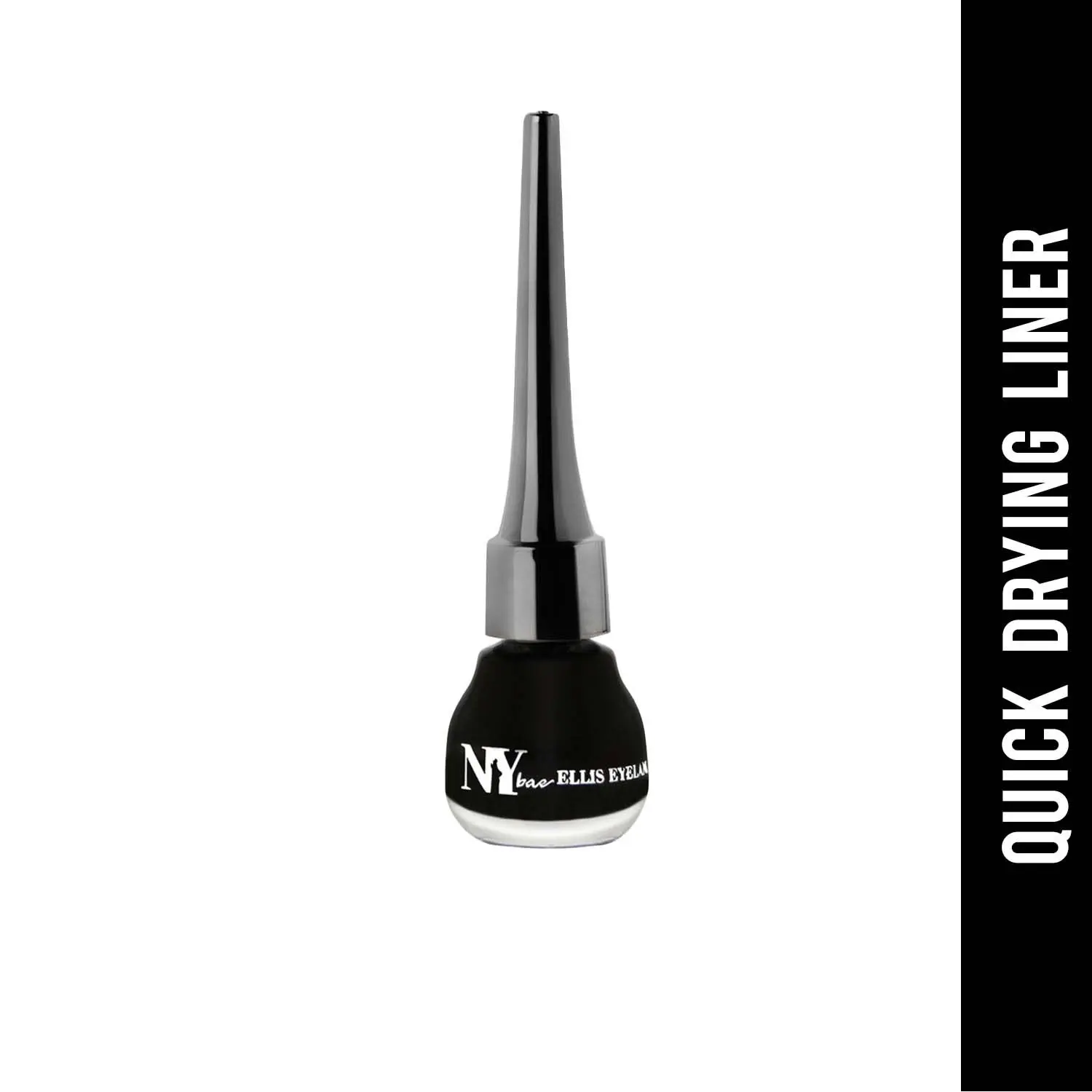 NY Bae Ellis Eyeland - Black Pearl (6 ml) | Intense Colour | Glossy Finish | Smudgeproof | Waterproof | Lasts up to 12 hours | Vegan