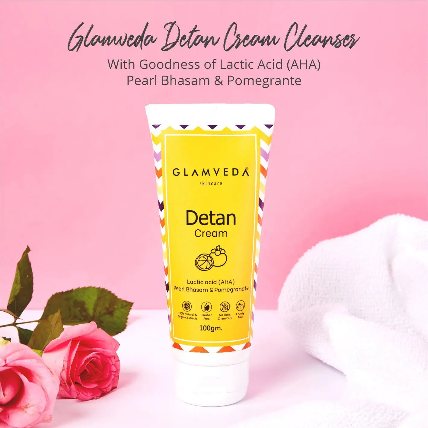 Glamveda Detan Massage Cream | 100 gm