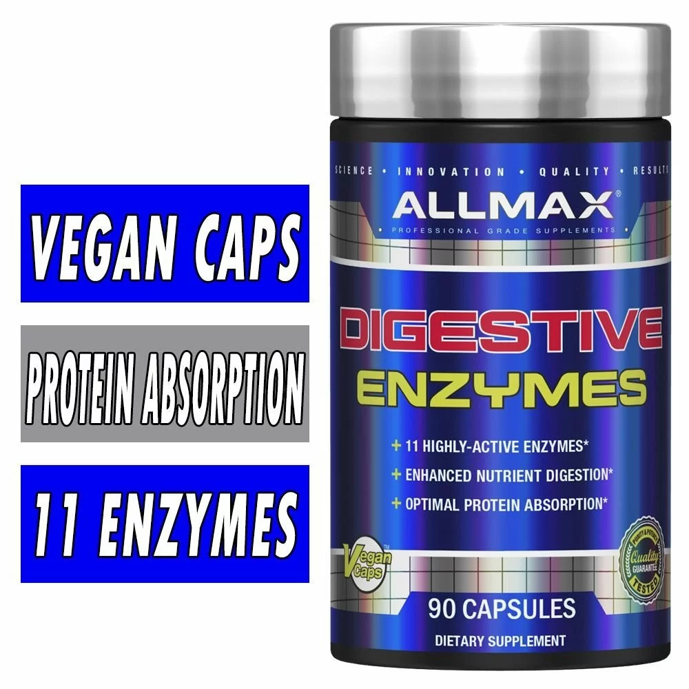 Allmax Digestive Enzymes - 90 Vegan Caps