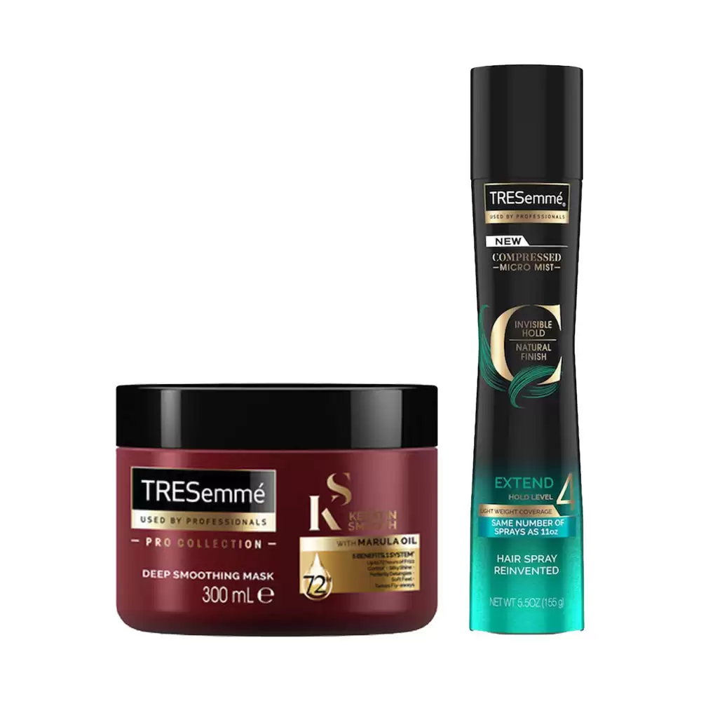 Tresemme Keratin Mask & Hold Level 4 Spray Combo