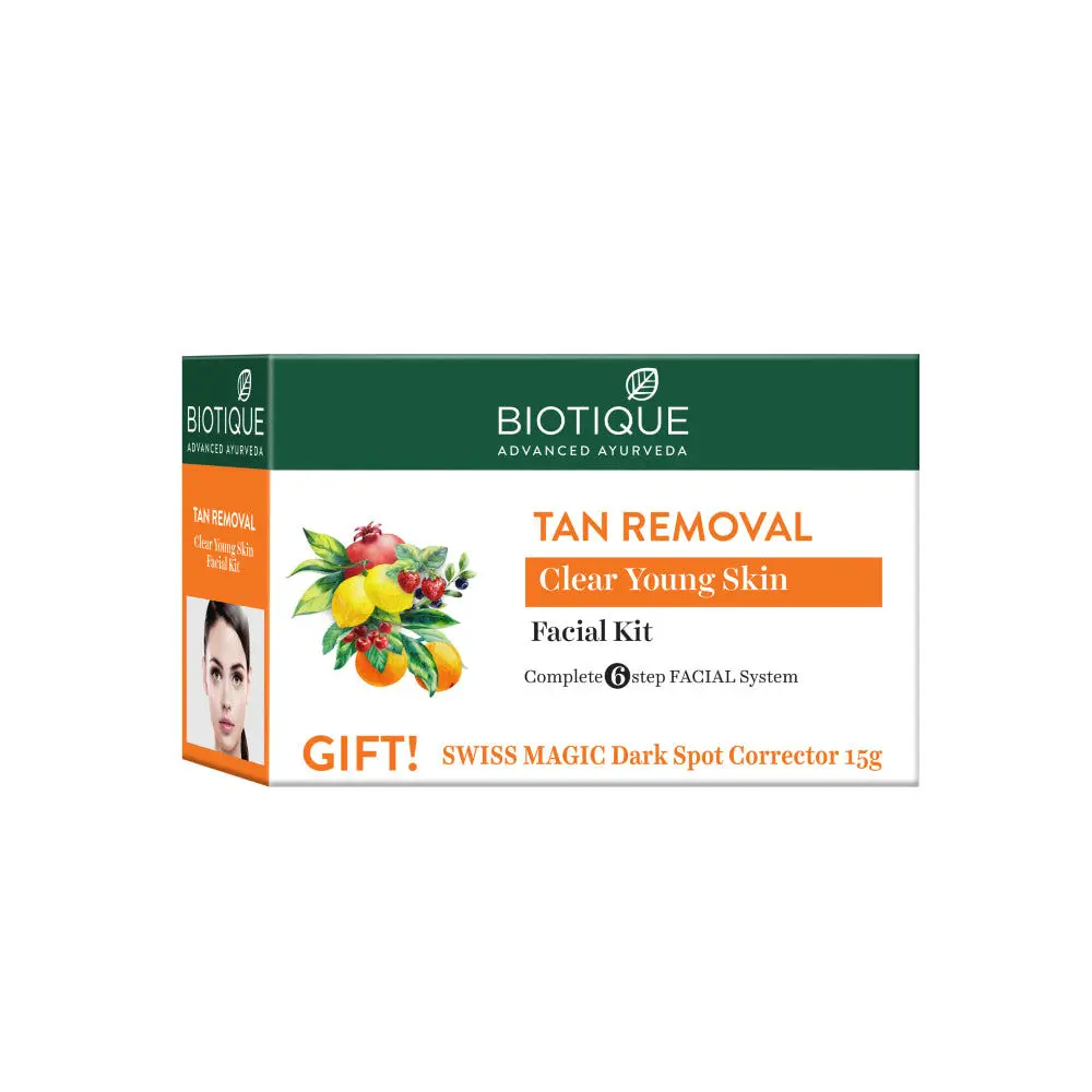 Biotique Tan Removal Clear young skin Facial kit (65g)