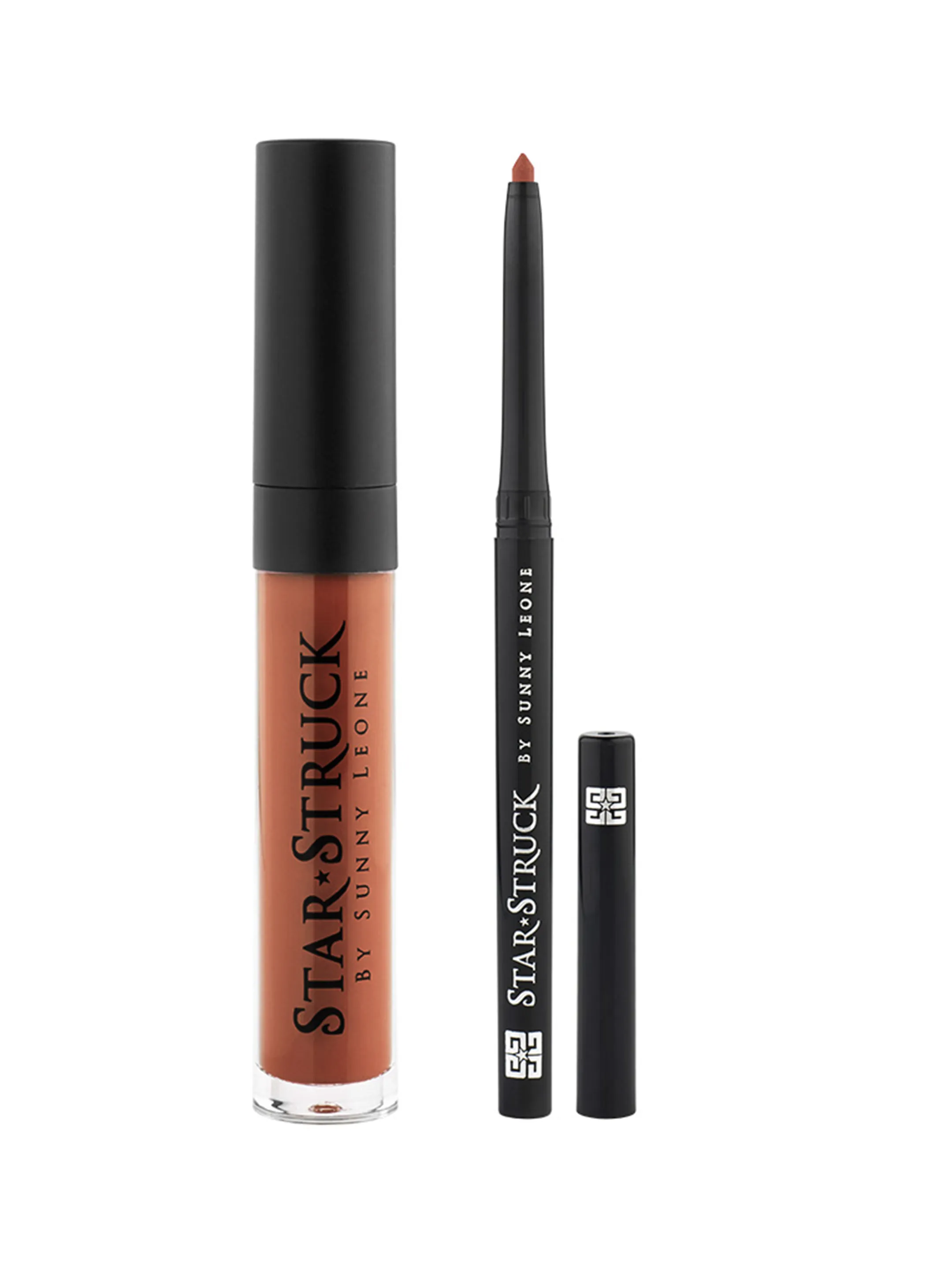 Star Struck Caramello 2 Piece Lip Kit (Liquid Lip Color, Longwear Lip Liner)