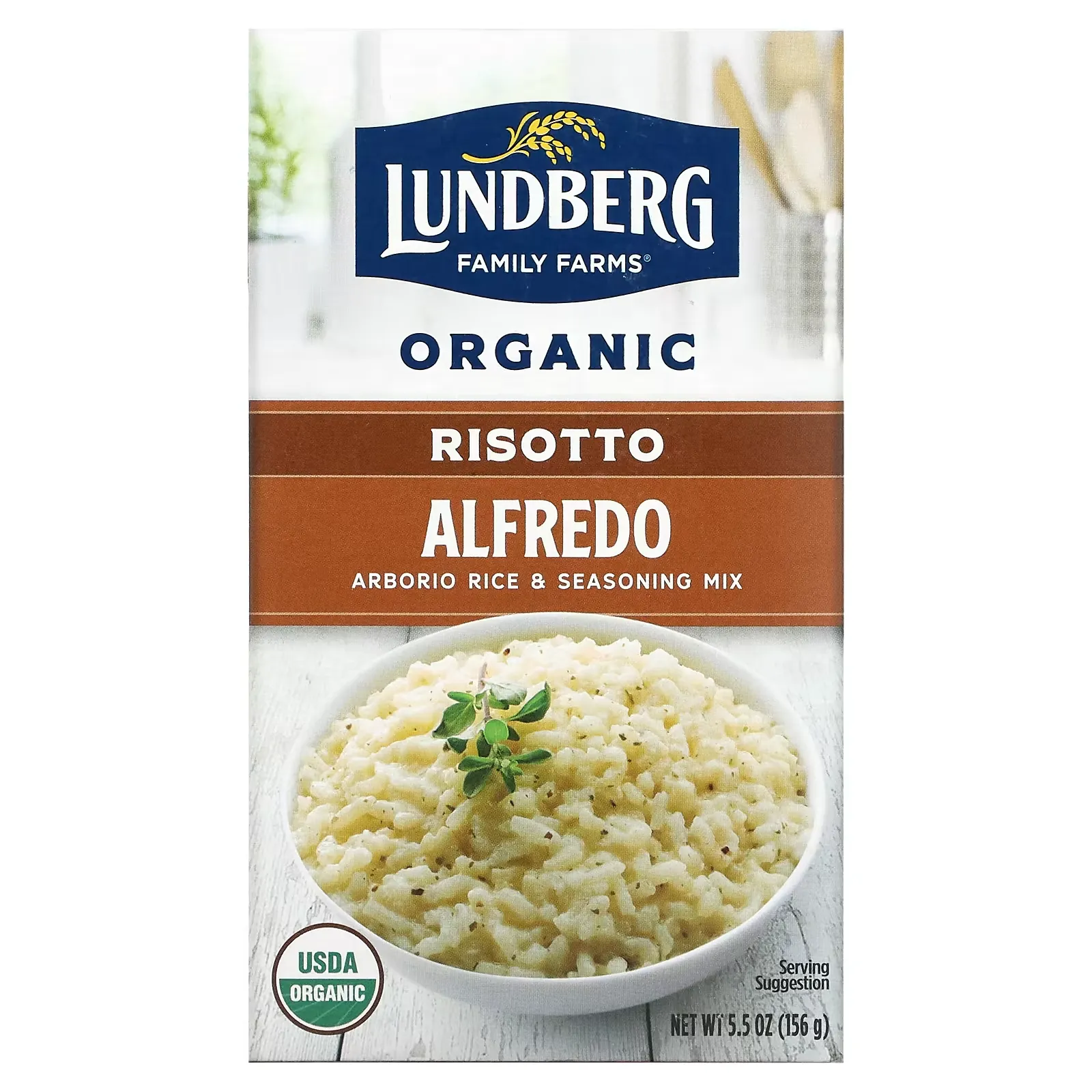 Organic Risotto, Alfredo, 5.5 oz (156 g)