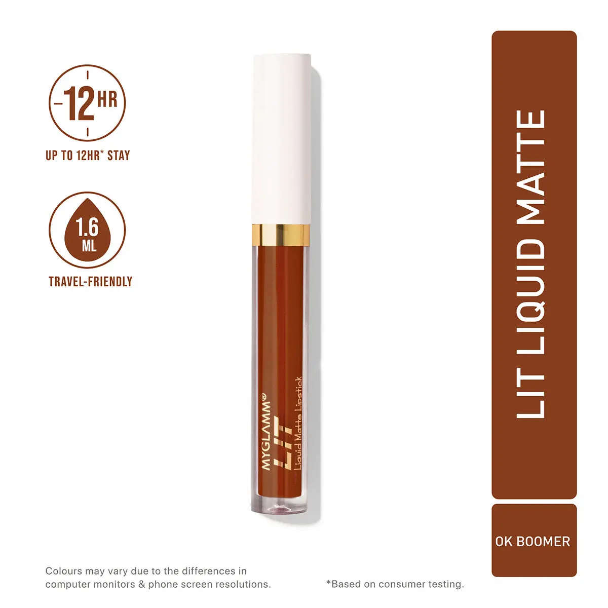 MyGlamm LIT Liquid Matte Lipstick - Ok Boomer - 1.6 ml