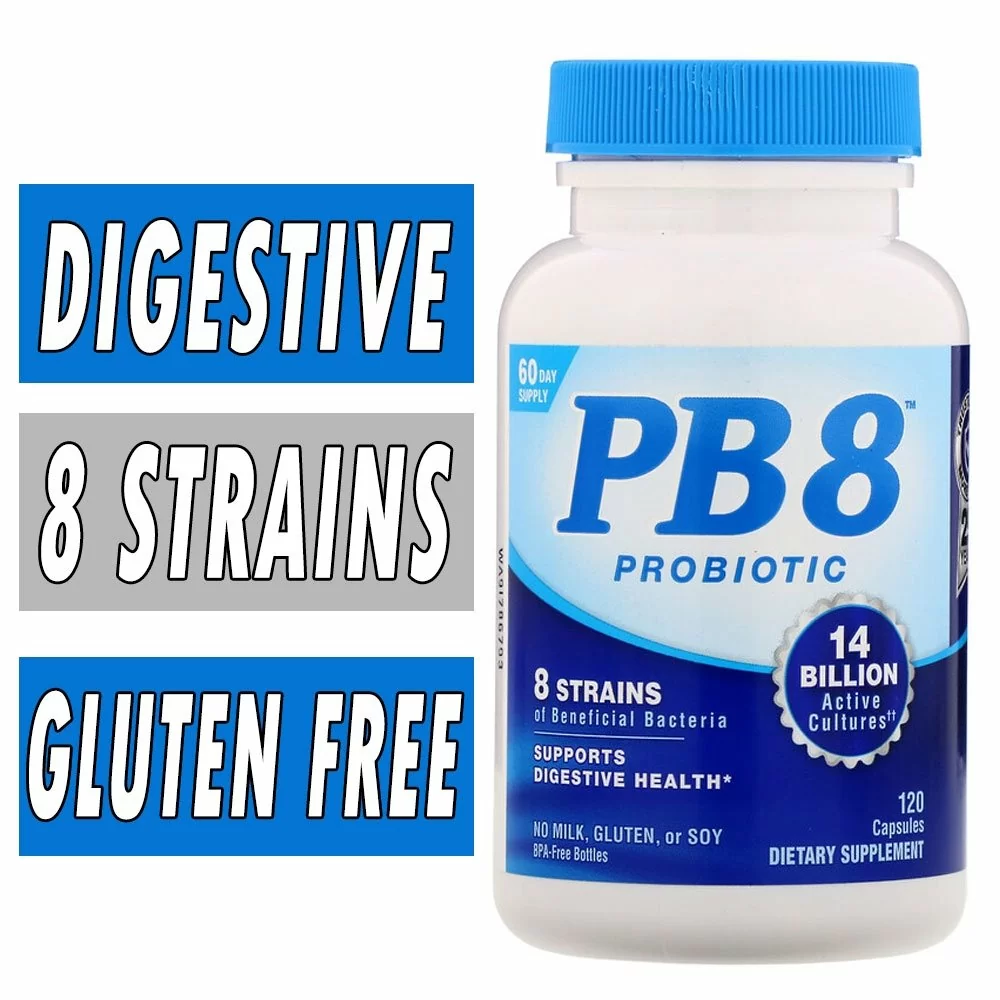 PB8 Probiotic - Nutrition Now - 8 Strains - 14 Billion - 120 Capsules