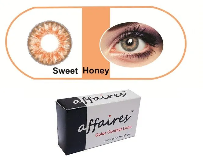 Affaires Color Contact Lenses - Sweet Honey