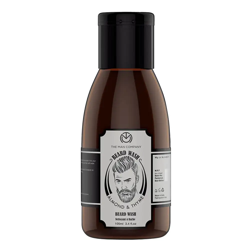 The Man Company Beard Wash,  100 ml  Almond & Thyme