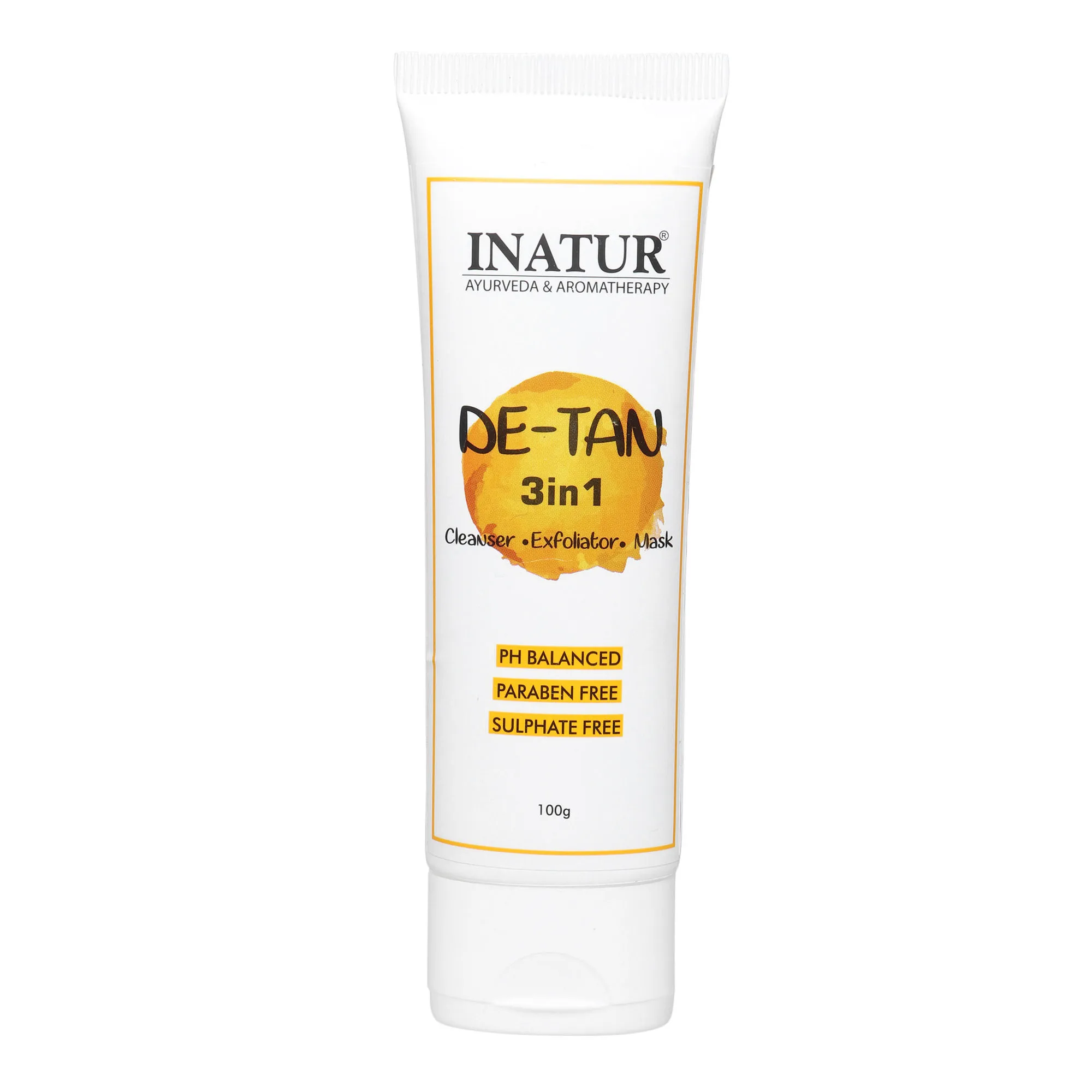 Inatur Detan De-tan 3 In 1 Cleanser, Exfoliator, Mask, Exfoliates