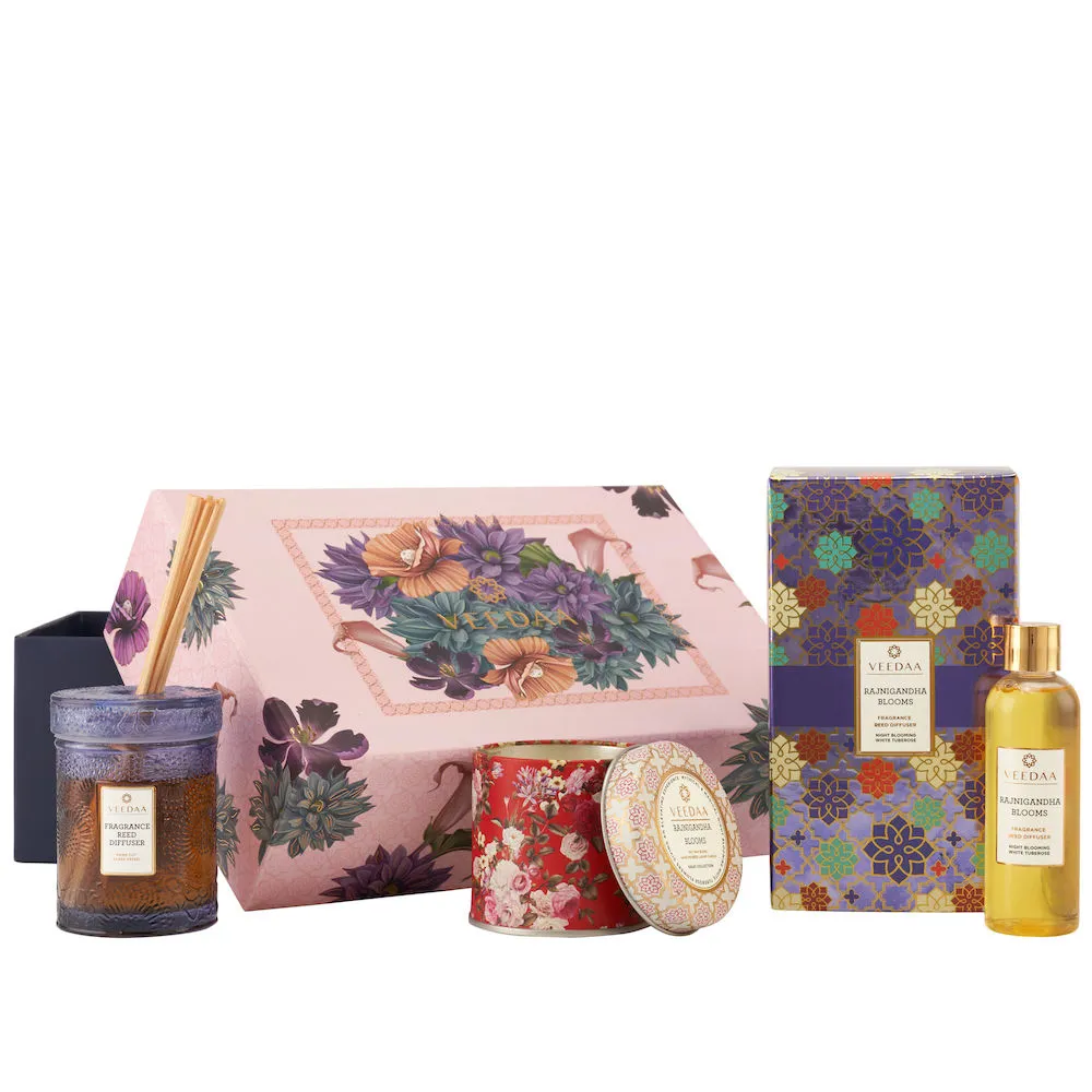 Veedaa Candles Rajnigandha Blooms Duo Gift Set