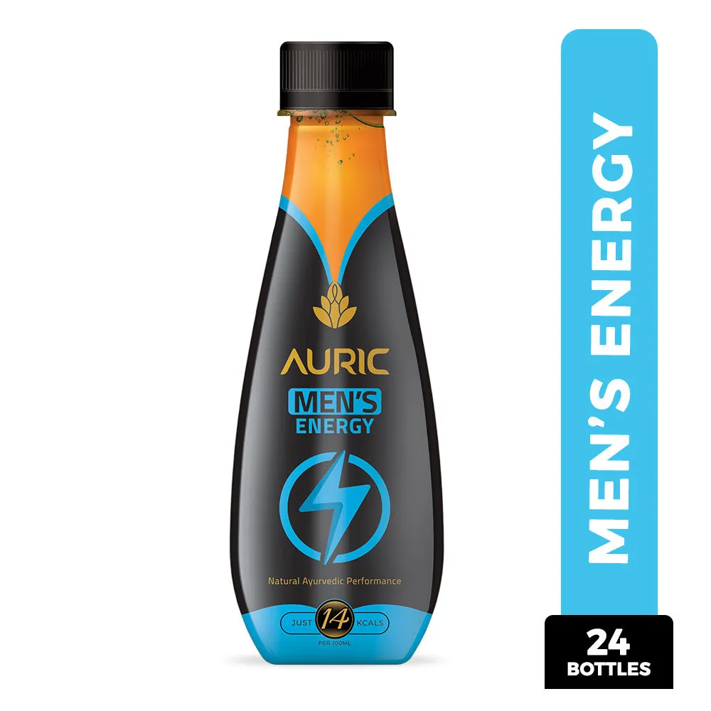 Auric Men's Energy Drink In Coconut Water For Stamina - No Caffeine