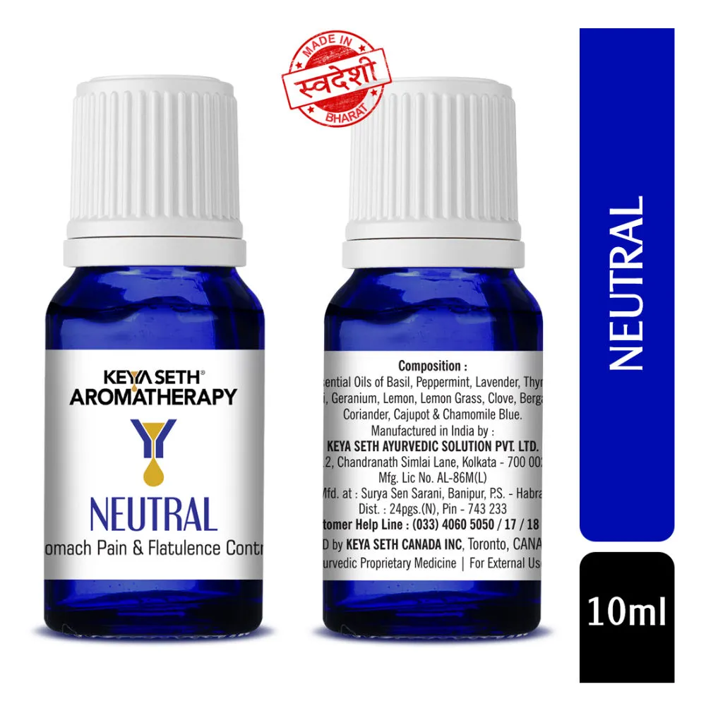 Keya Seth Aromatherapy Neutral Stomach Pain & Flatulence Control Essential Oil