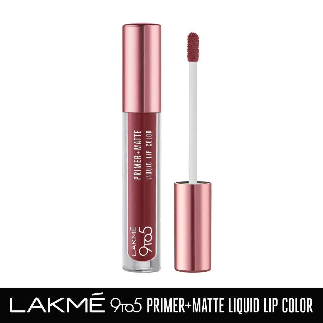 Lakme 9to5 Primer + Matte Liquid Lip Color MB1 Hustling Nude - 4.2ml