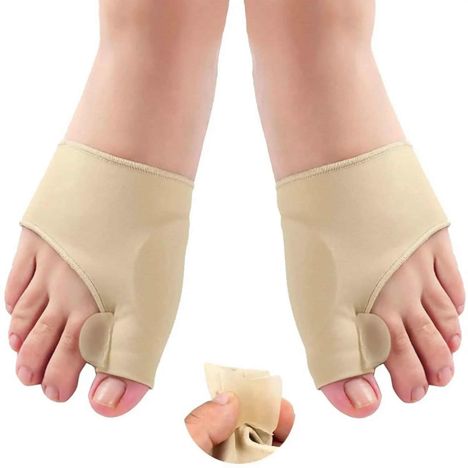 Bronson Professional Toe thumb bunion corrector, toe separator, toe spreader with gel pad support: free size, 1pair