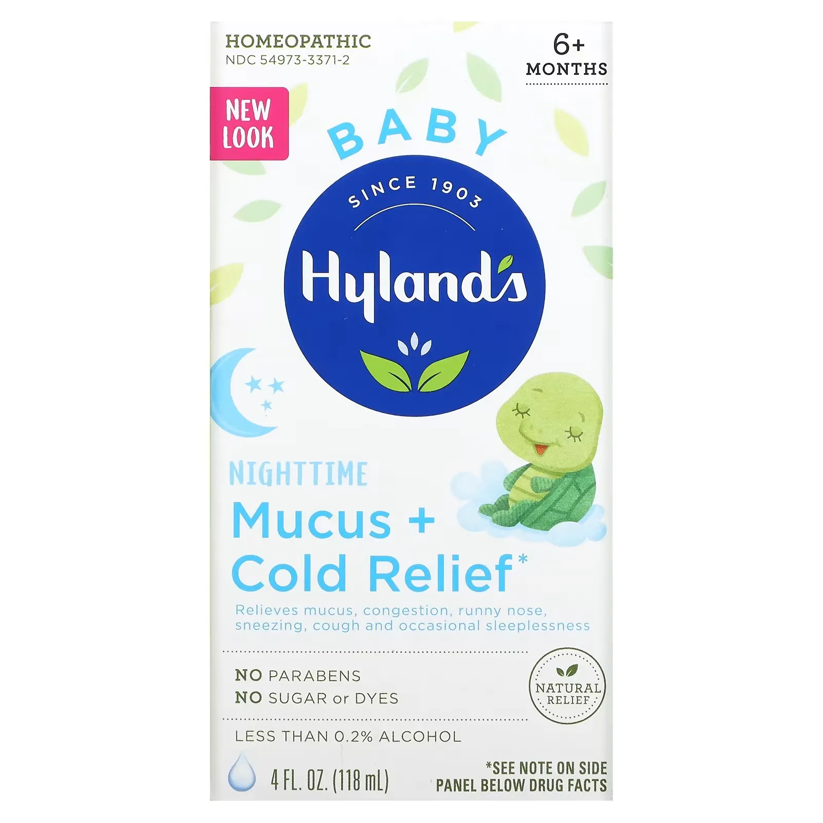 Baby, Nighttime Mucus + Cold Relief, Ages 6 Months+, 4 fl oz (118 ml)