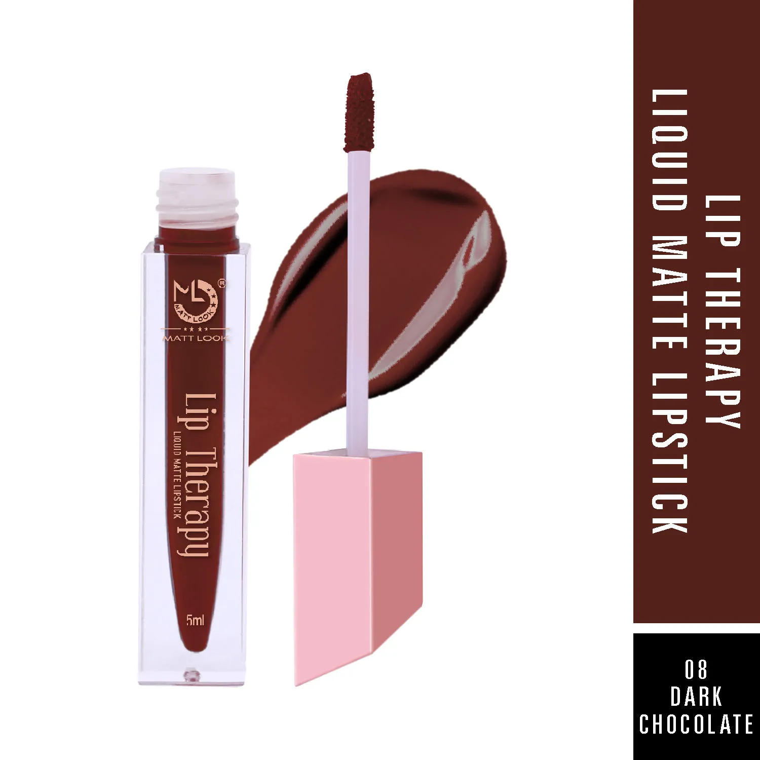 Matt look Lip Therapy Liquid Matte Lipstick - Dark Chocolate