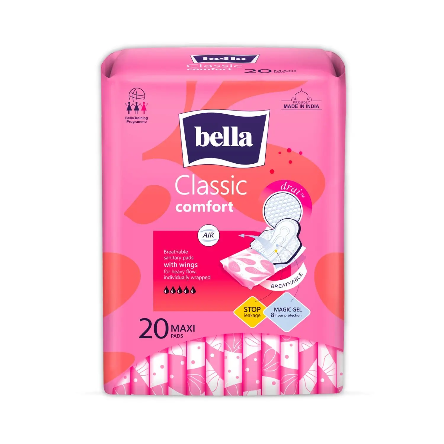 BELLA CLASSIC COMFORT MAXI DRAI 20 PCS