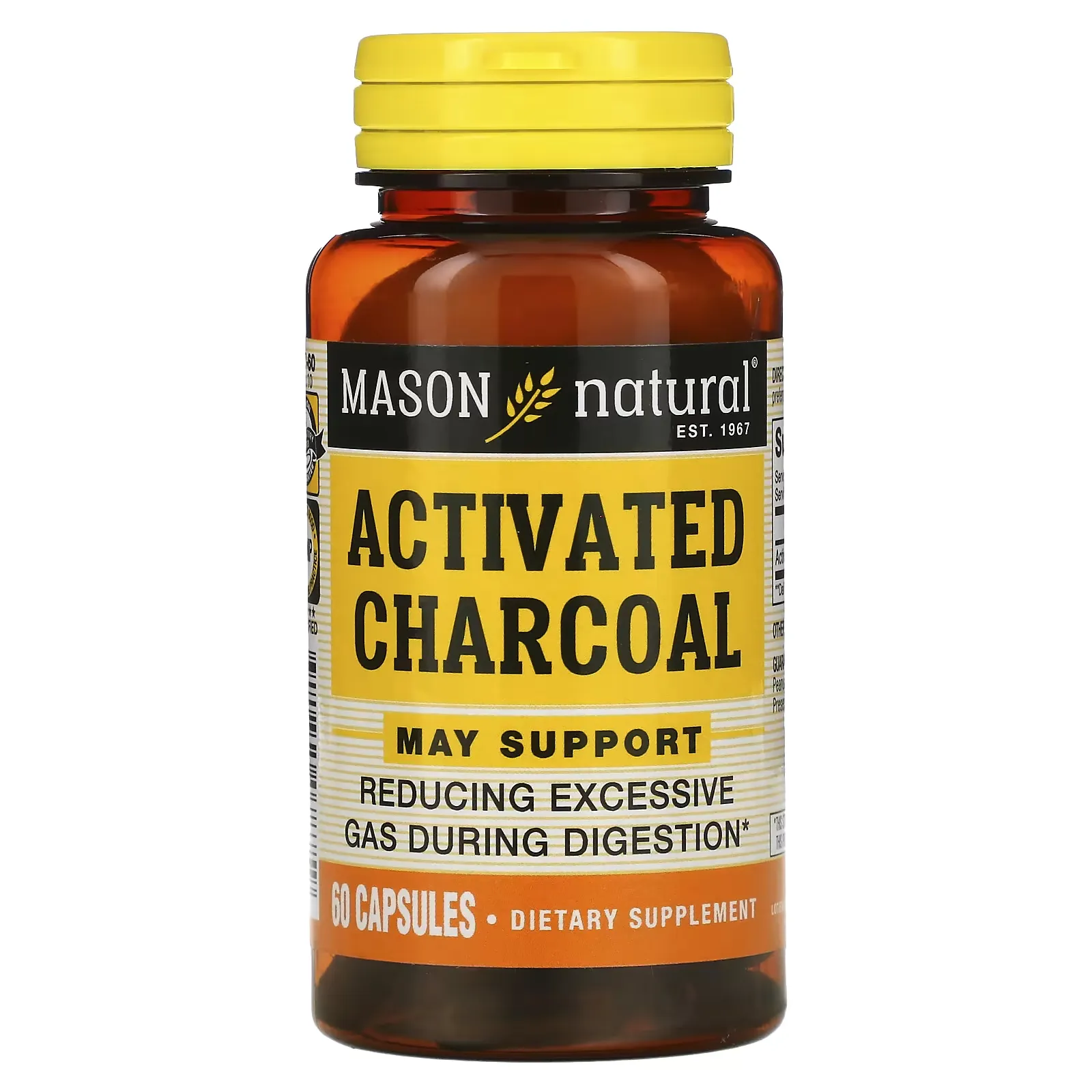 Activated Charcoal, 60 Capsules