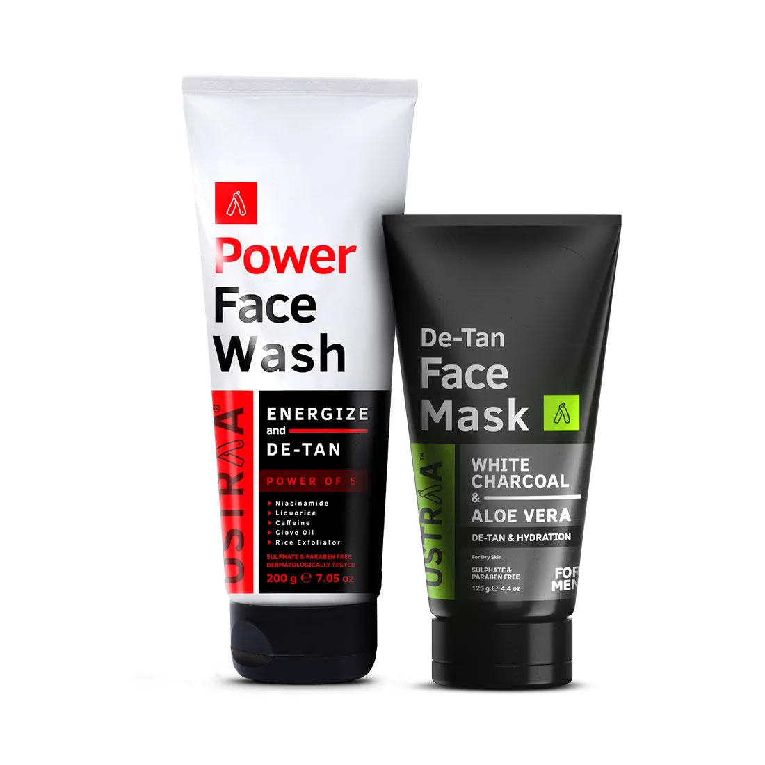 Ustraa Power Face Wash De-Tan & De-Tan Face Mask Dry Skin