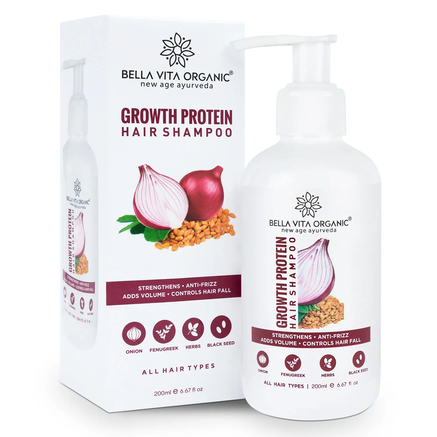 Bella Vita Organic Growth Protein Hair Shampoo