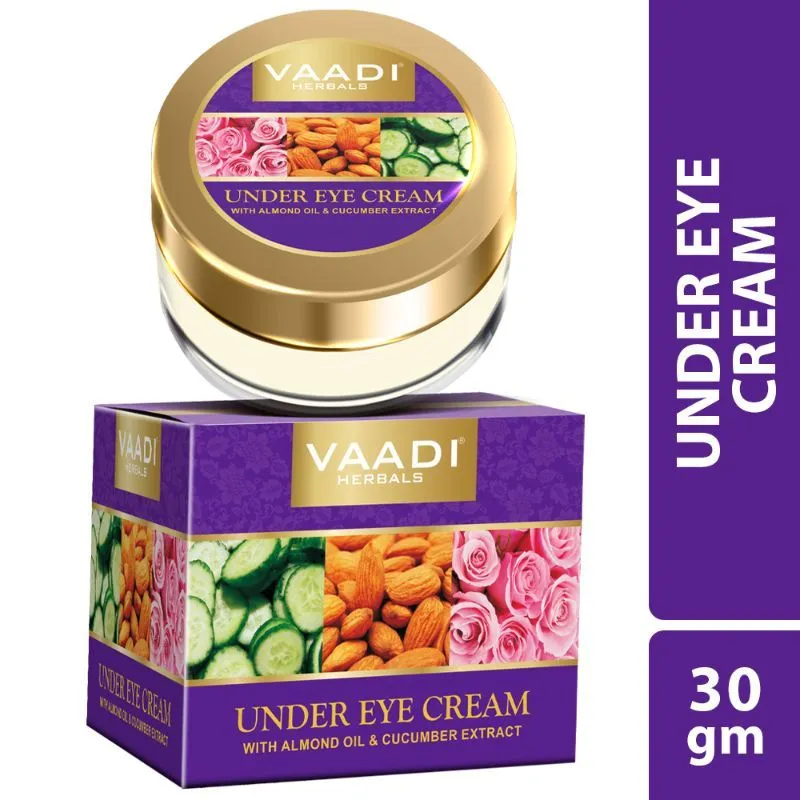 Vaadi Herbals Under Eye Cream - Almond Oil & Cucumber Extract