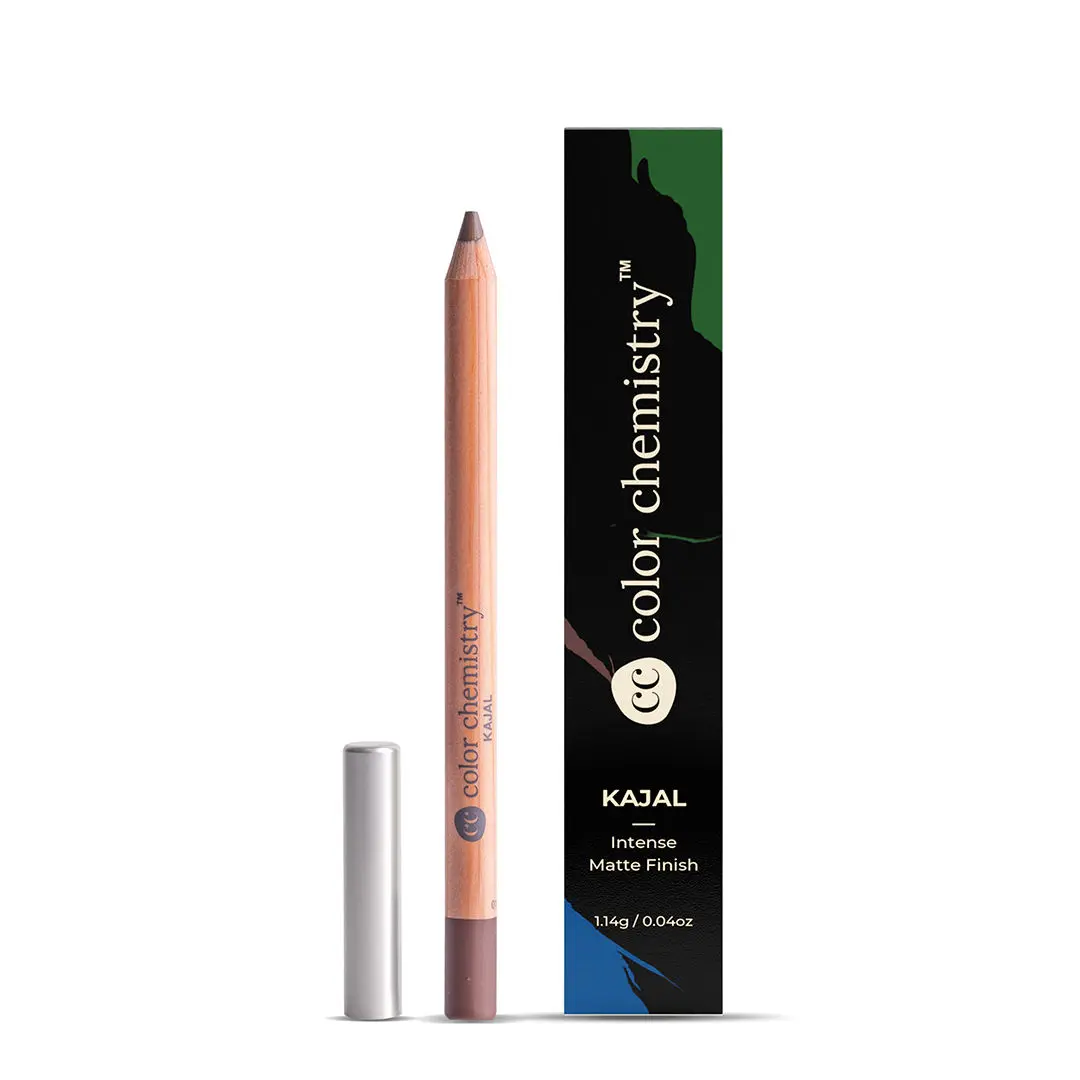 Color Chemistry Organic Kajal, Intense Matte Finish, One-stroke application - Certified Organic (1.14g) Loam KJ02