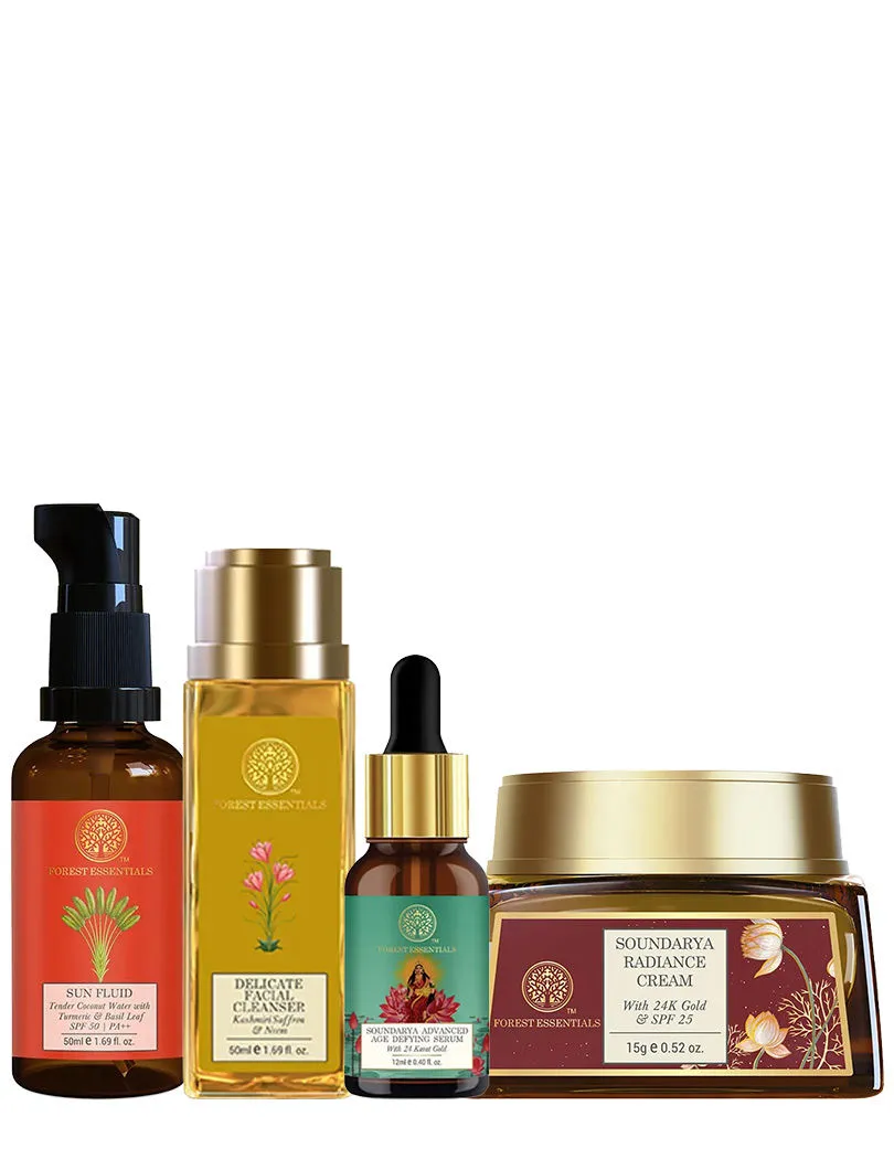 Forest Essentials Ayurvedic Travel Size Facial Cleanser Kashmiri Saffron & Neem (Face Wash)