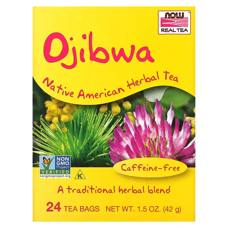 Real Tea, Ojibwa, Caffeine-Free, 24 Tea Bags, 1.5 oz (42 g)