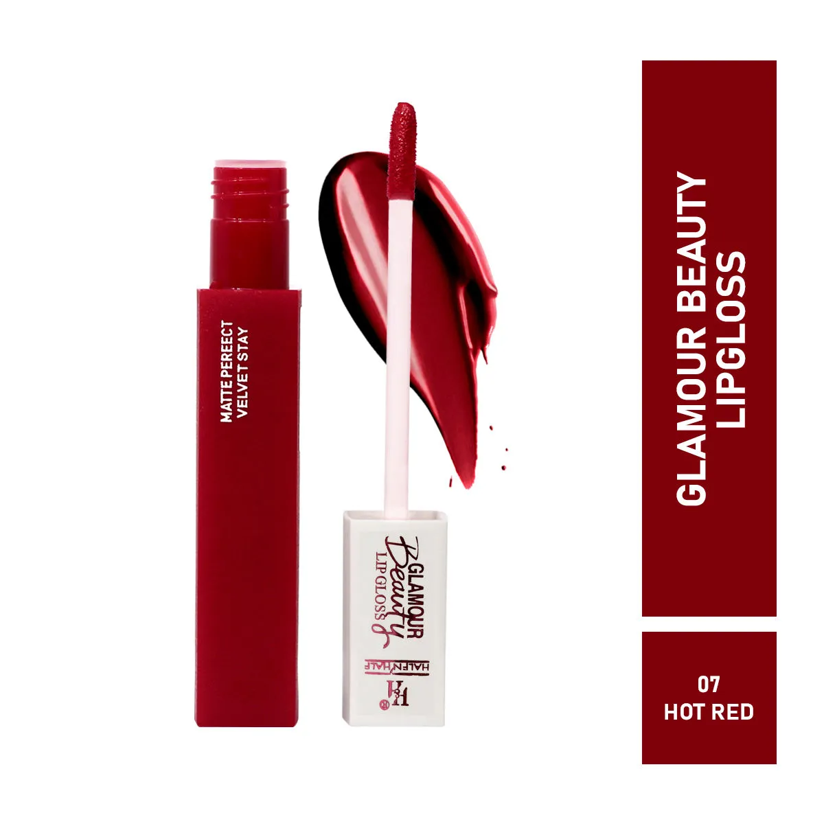 Half N Half Rich Glamour Beauty Lipgloss - Hot Red