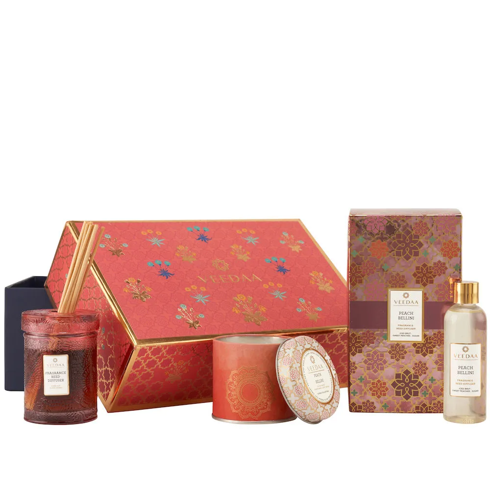 Veedaa Candles Peach Bellini Duo Gift Set