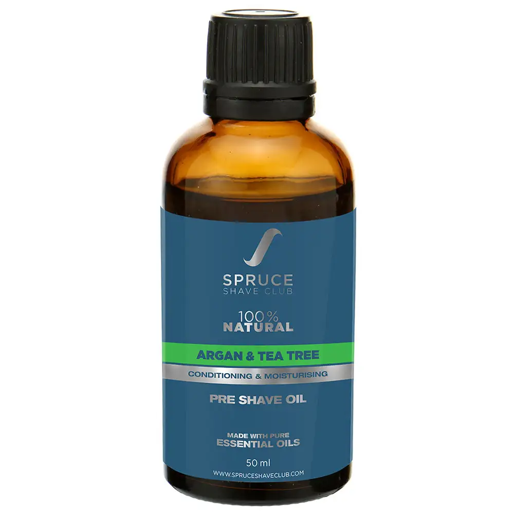 Spruce Shave Club 100% Natural Pre Shave Oil,  50 ml  Argan & Tea Tree Oil