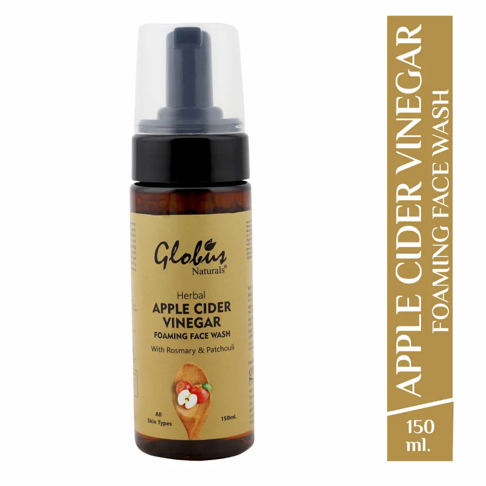 Globus Naturals Herbal Apple Cider Vinegar Foaming Face Wash