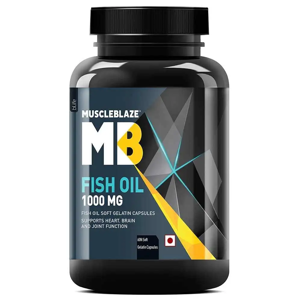 MuscleBlaze Fish Oil (1000 mg) OP,  60 softgels