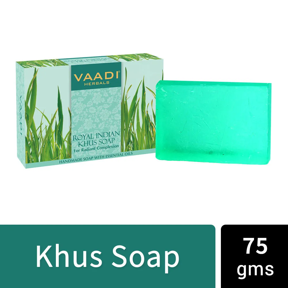 Vaadi Herbals Royal Indian Khus Soap for Radiant Complexion