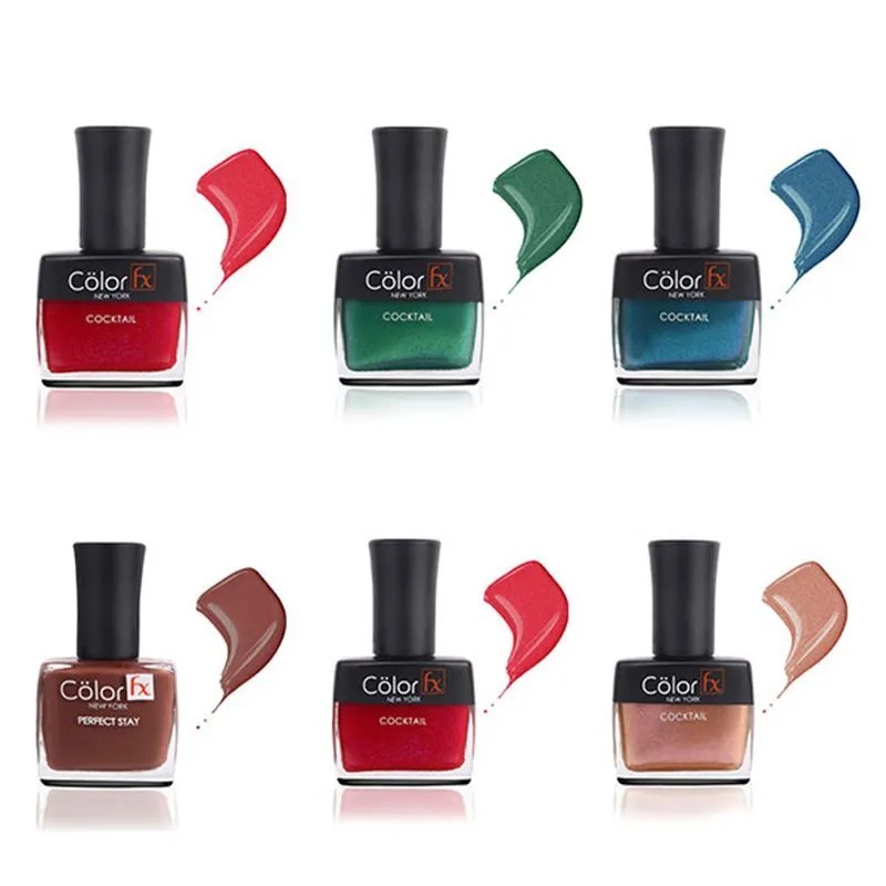 Color Fx Club Collection Nail Enamel - Pack of 6