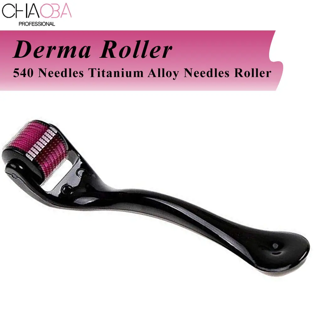 Chaoba Professional Derma Roller System 540 Needles Titanium Alloy Needles Roller for Acne Skin Hair loss (0.5 mm) 