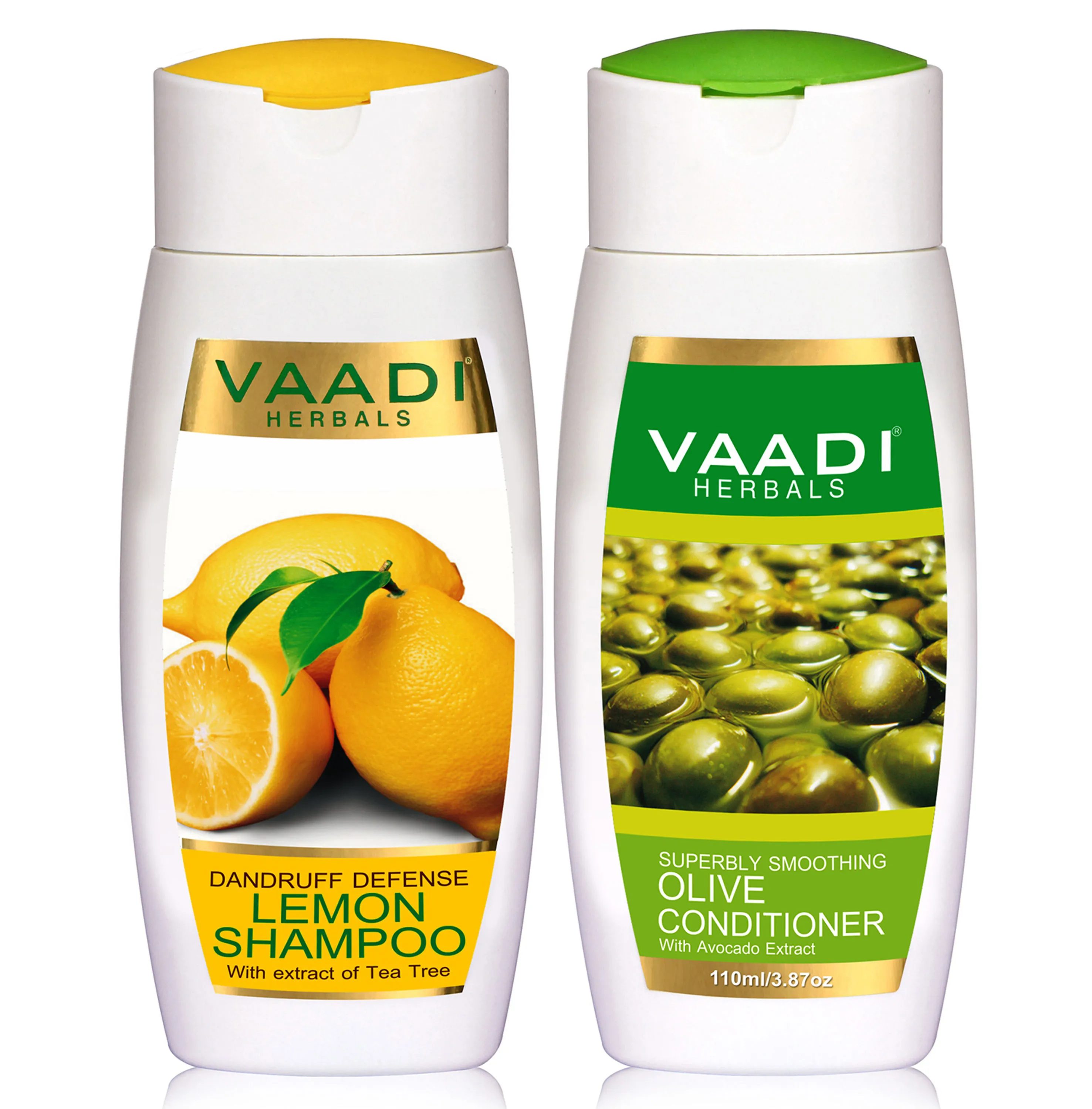 Vaadi Herbals Dandruff Defense Lemon Shampoo With Olive Conditioner