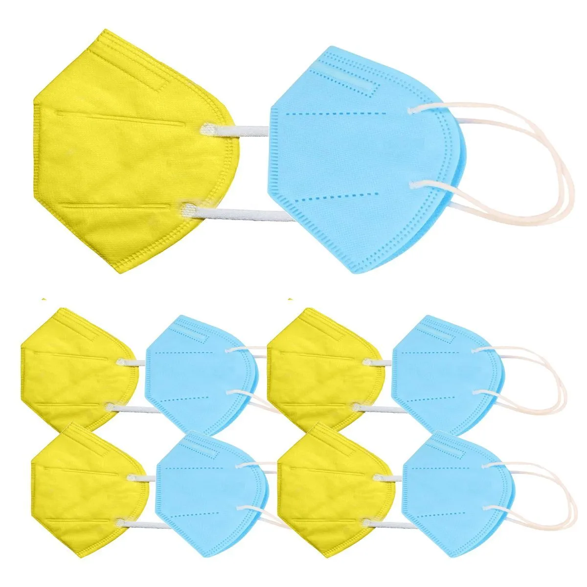 OOMPH Pack of 10 Kn95/N95 Anti-Pollution Reusable 5-Layer Mask