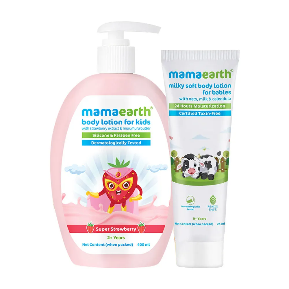 Mamaearth Bestseller Body Lotion For Babies & Kids - Pack Of 2