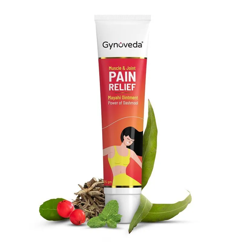 Gynoveda Muscle & Joint Pain Fast Relief Ointment, Fast Absorbing, Leaves No Stains, Non Greasy