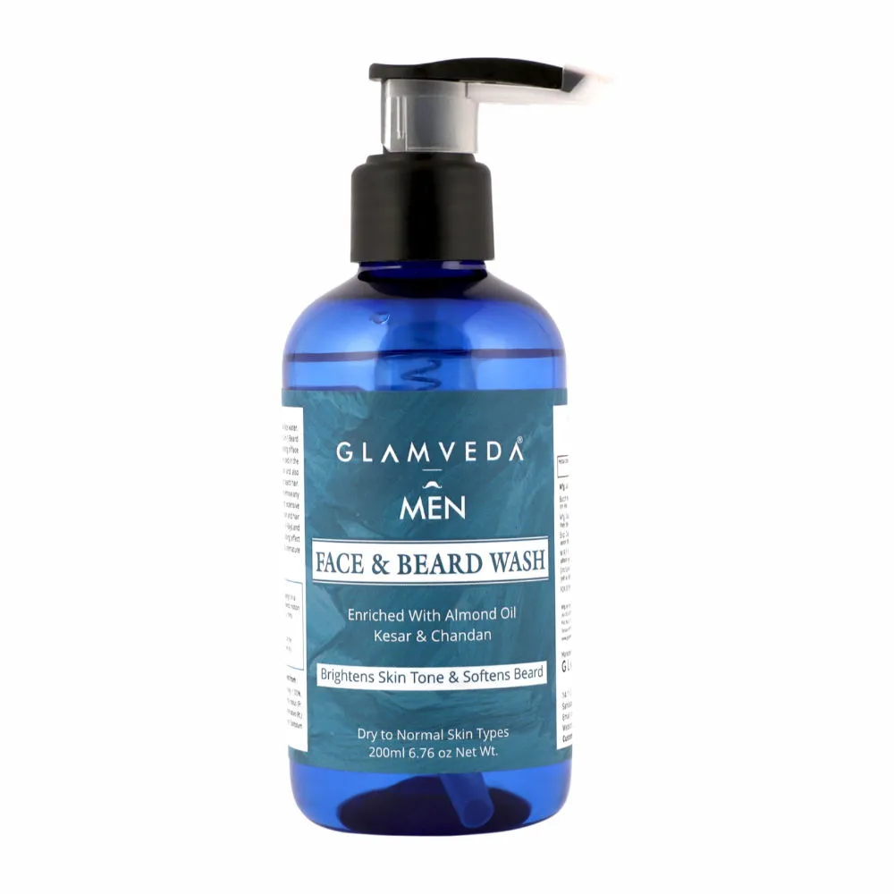 Glamveda Men 2 In One Face & Beard Wash