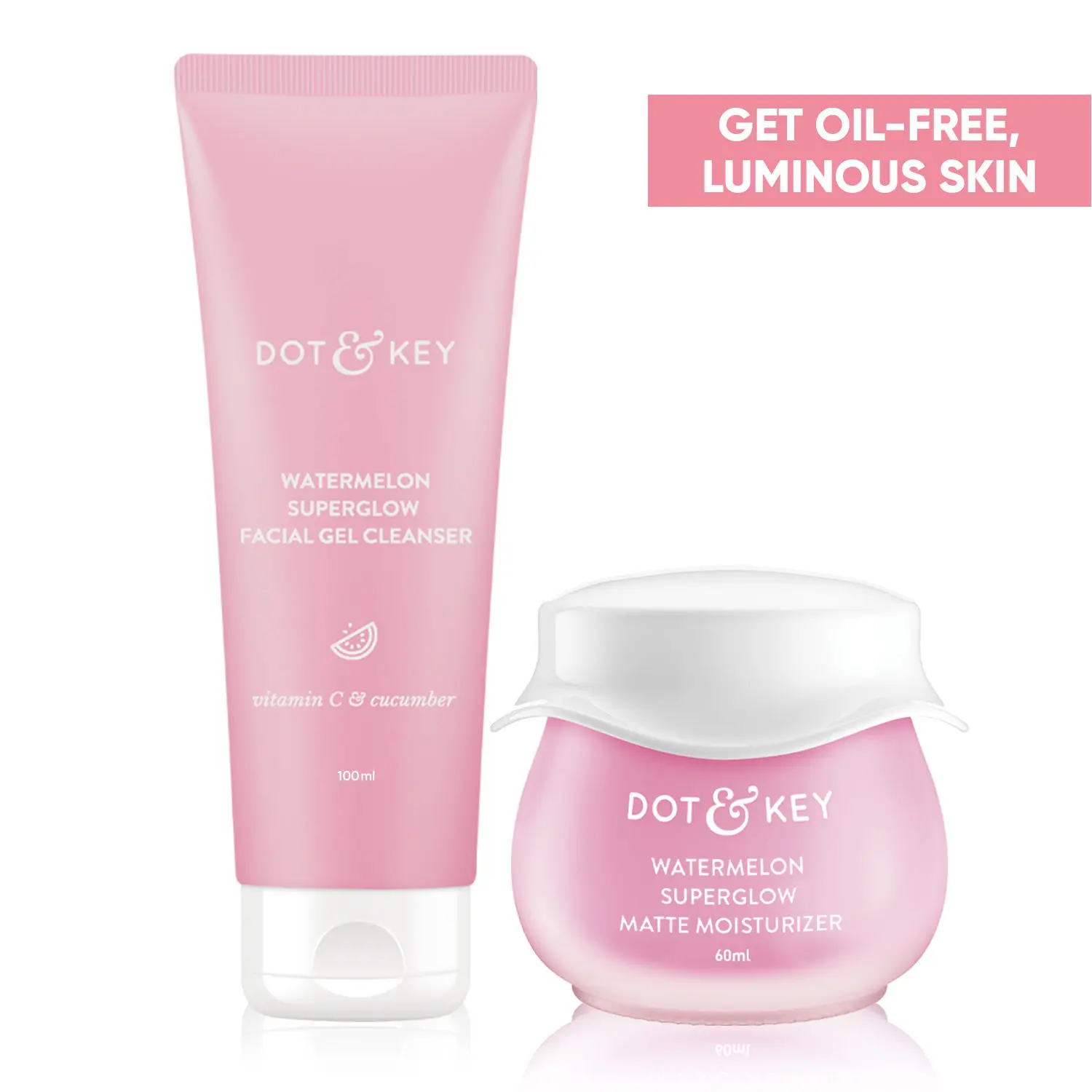 Dot & Key Watermelon Luminous Skin Glow Essentials SPF 50 PA+++|Mositurizer,Suncreen